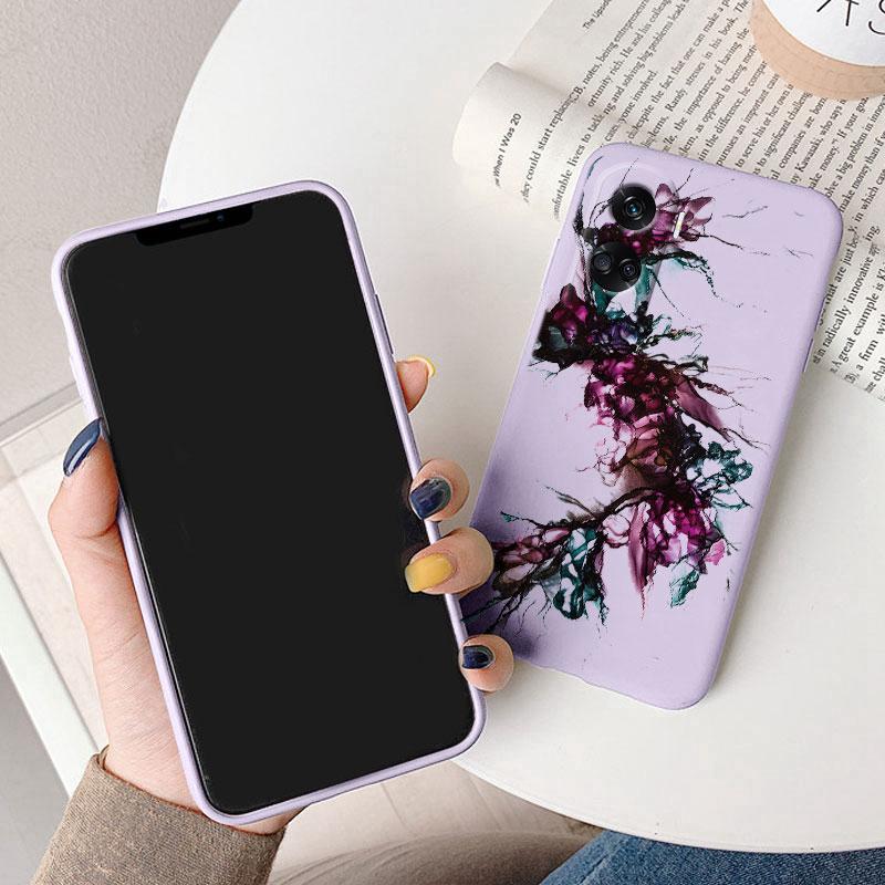 For Honor 90 Lite Cover Fashion Marble Painted Silicone Soft Case Shockproof Art Capa For Honor 90 400 Lite Bumper Shockproof