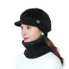 Autumn and Winter New Knitted Hat Middle-aged and Elderly Duck Tongue Hat Outdoor Warm Beret