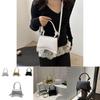 Stylish Korean Version Mini Square Bag For Women With Chic Crocodile Texture Design