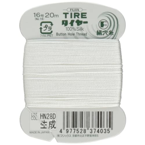

Fujix Tire Silk Hole Thread No. 16 Длина 20м цв.403 Поколение