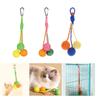 Interactive Cats Sisal Rope Sphere Toy Scratch and Chew Fun Indoor Play Toy Sisal Scratcher Sphere Toy for Kitten Cleaning