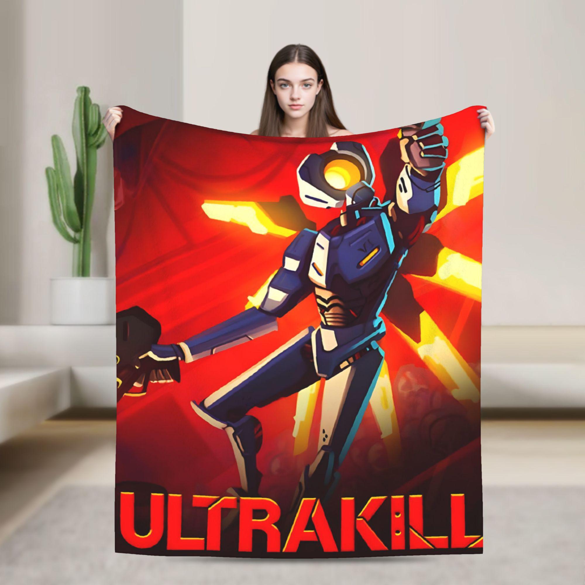 

Ultrakill Gabriel game Flannel Blanket Super Soft Throw Blanket for Home Decor Camping Graphic Bedspread Sofa Bed Cover 30x40in