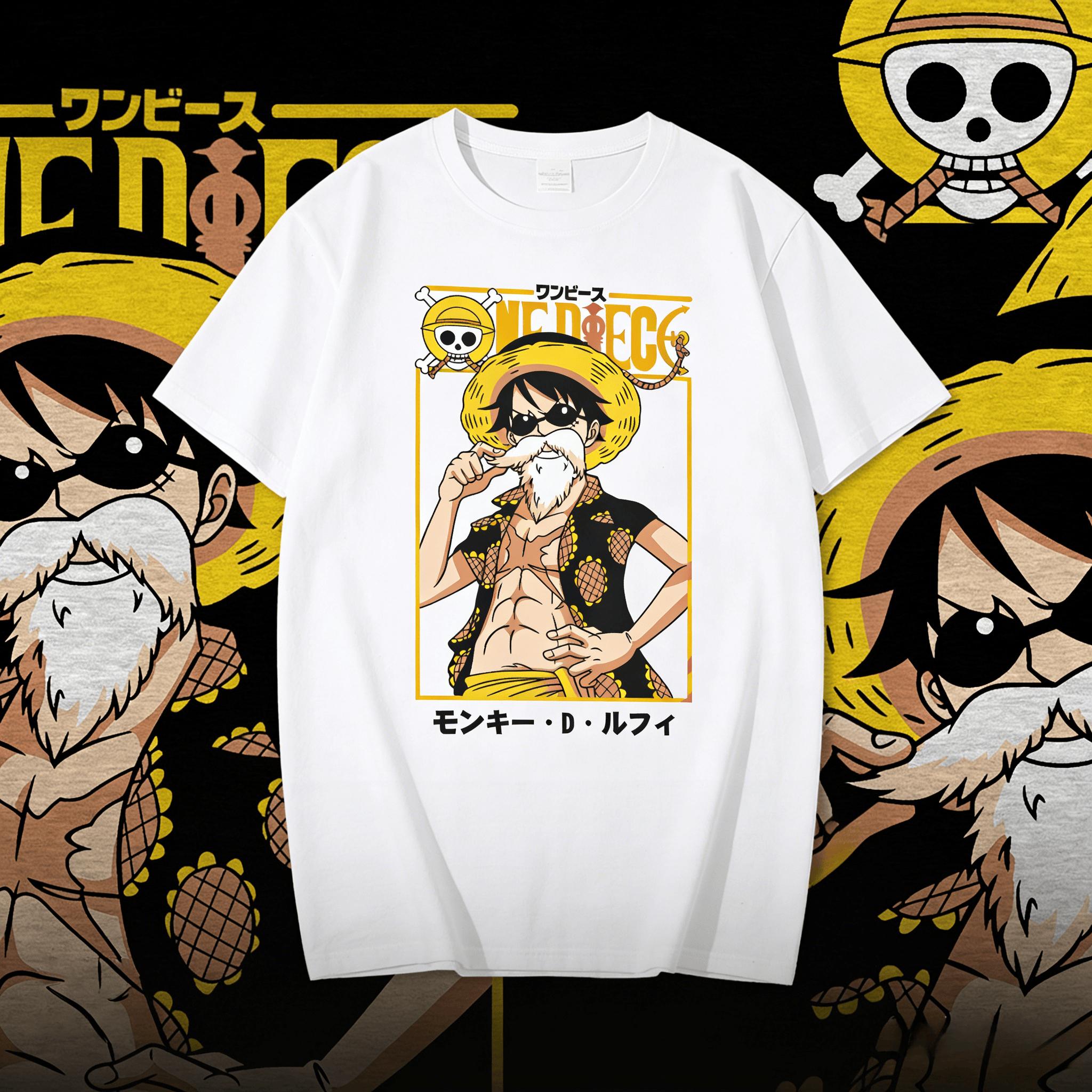 

Anime One Piece Luffy Dressrosa Graphic TShirt 100Cotton Oversized Shirt Unisex Unisex Short Y2k Selling Popular Sleeve ONeck S разноцветный