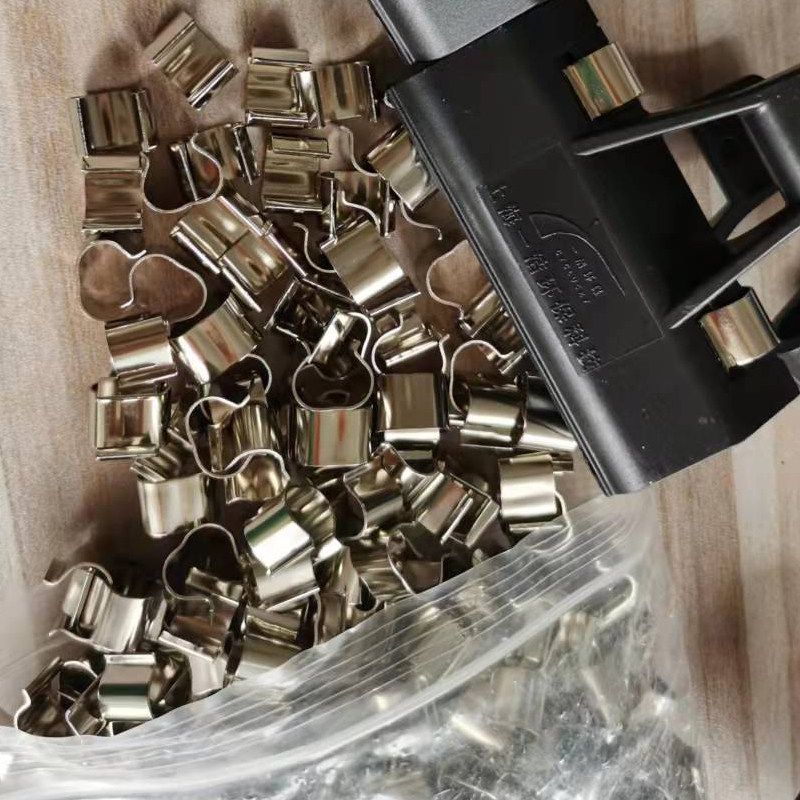Car Wash Shop Foot Pad Cleaning Clip Car Foot Pad Cleaning Clip Accessories Positioning Clip Electroplating Iron Clip Leaf Spring