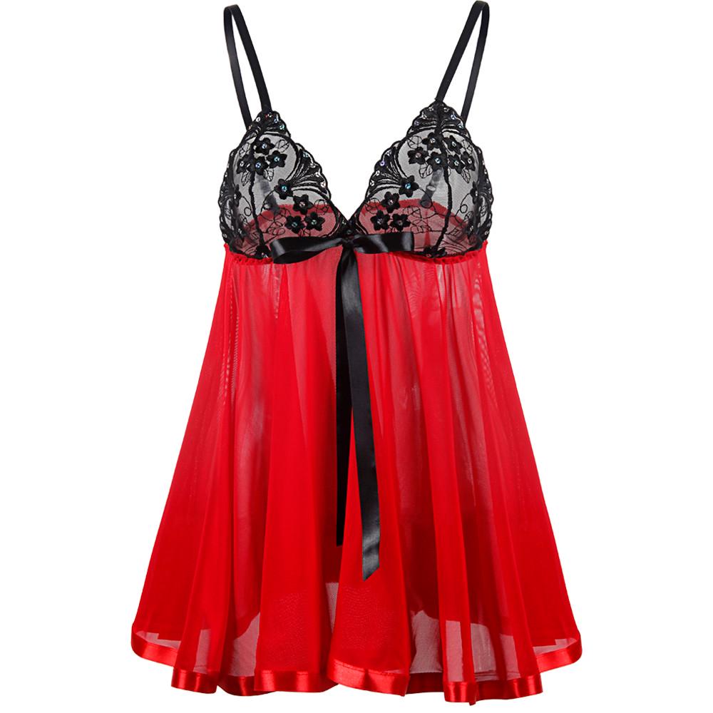 

Женщины Сексуальное кружевное белье Нижнее белье Корсет Принт Пижама Пижама Платье