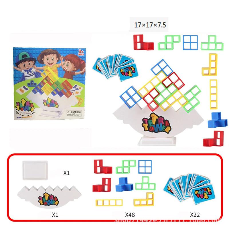 

Popular Stacking Blocks Tetra Tower Balance Game Stacking Construction Blocks Game Board Assembly Blocks Educational Toys For Children