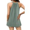 Damen-Tanktop, locker, hoher Kragen, ärmellos, Trägershirt, lässig, Sommer-Trägershirt