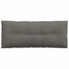 Back Cushion Light Grey 120 X 50 Cm Corduroy Fabric