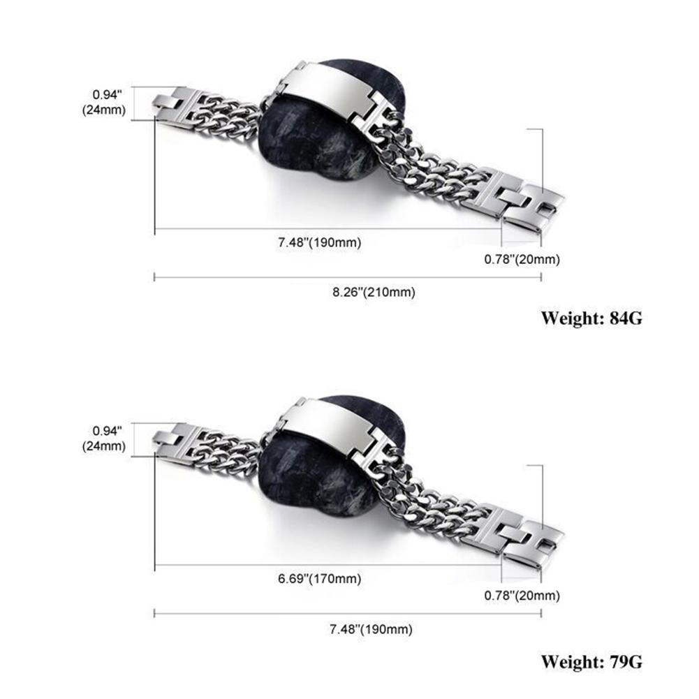 Men Fashion Classic Crucifix Pattern Carbon Teel  Bracelet