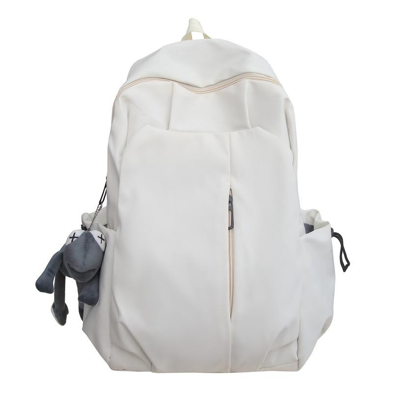 Schoolbag Schoolbag Male College Student Ins Trendy Cool Casual Simple Large Capacity Backpack Junior High School High School Travel Backpack