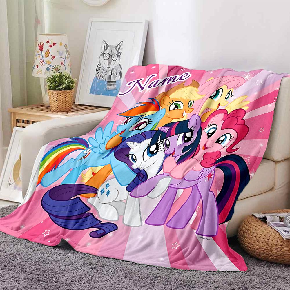 Custom Name Rainbow Dash Party Party Blanket For Couch Bed Plush Cozy Fuzzy Blanket Super Soft Warm Blankets For Fall And Winter 0916116
