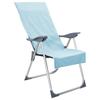 Outdoor Chair Towels 2 pcs Blue 130 x 60 cm