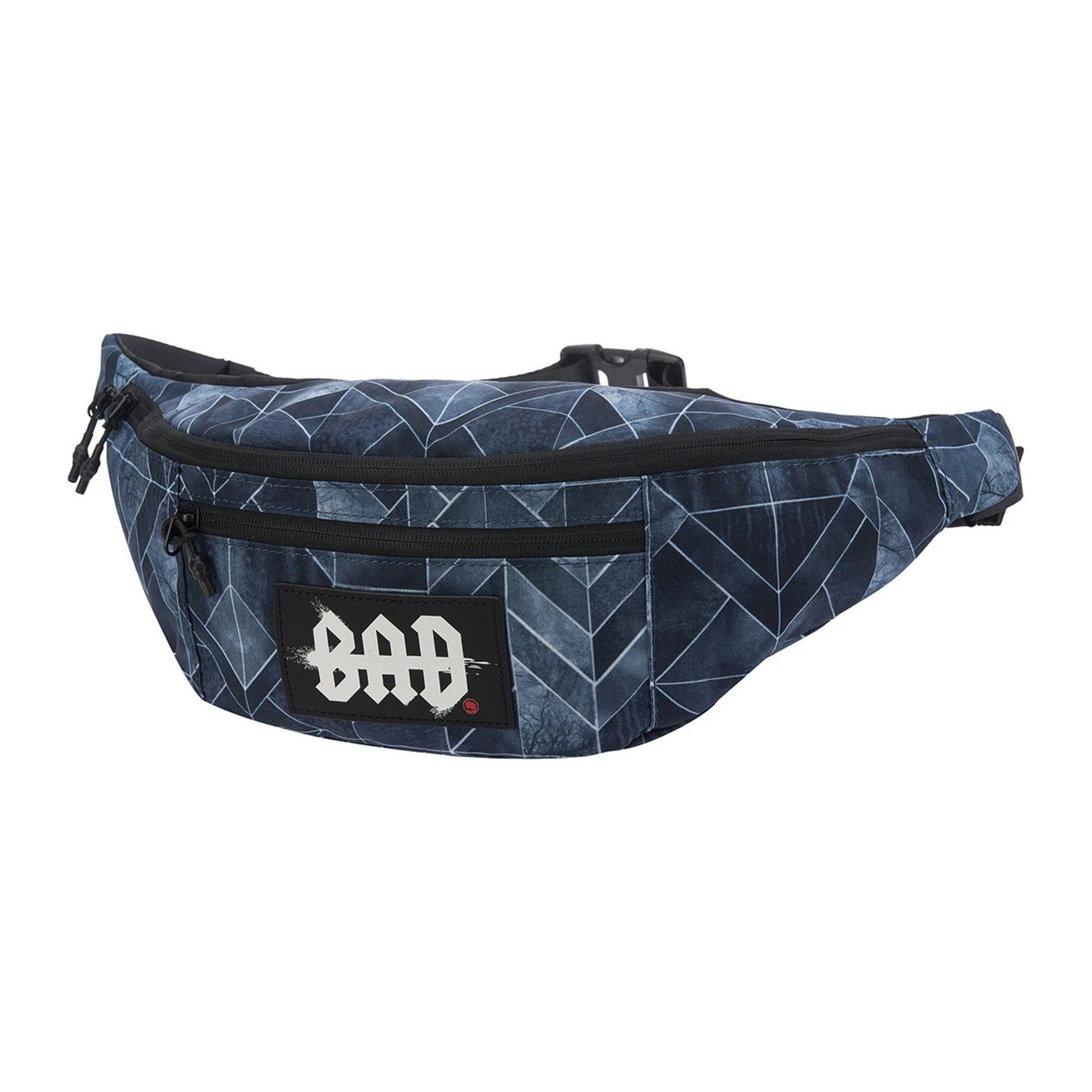 Li Ning Badfive Training Fabric Waist Bag Chest Bag Couple Style Unisex Bags Black Gray ABLR182-2 Black Gray All over Print