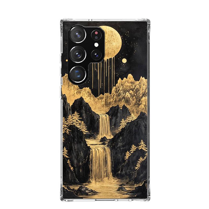 Chinese Style ink Painting Art Phone Case For Samsung Galaxy S26 S25 Edge S24 S23 FE S22 Ultra S21 Plus S20 + Fundas Cover Coque