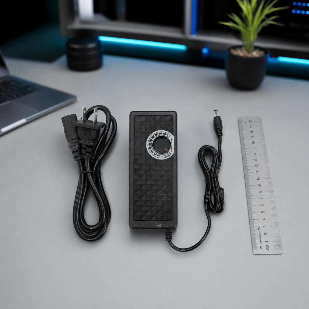 5A Power Adapter 110-240V Input Adjustable Voltage Adapter Easy Adjustable Power Supply  Indoor