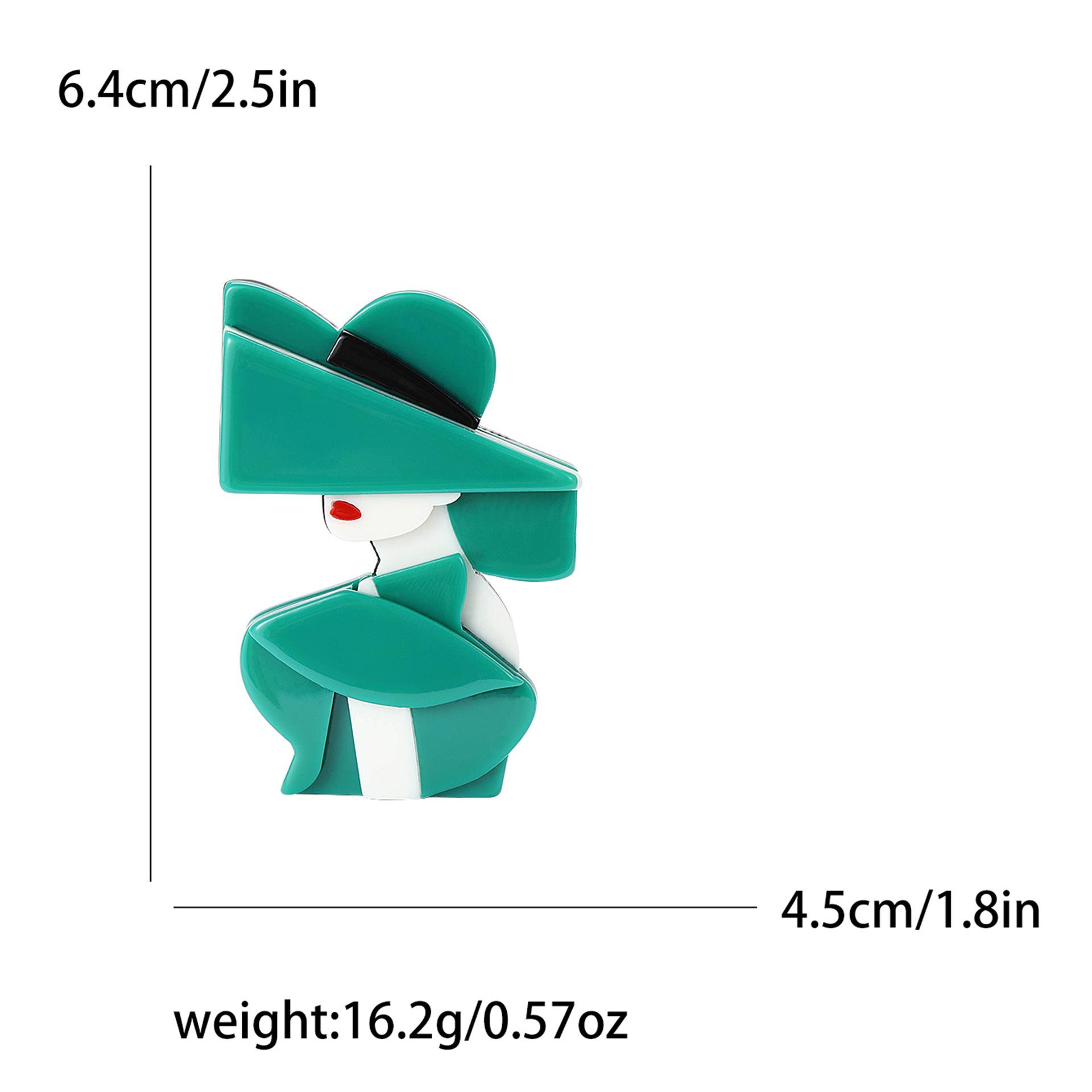 

Модная мультяшная акриловая брошь в виде девушки Монро, креативная универсальная женская одежда, корсаж, ювелирные изделия, булавка