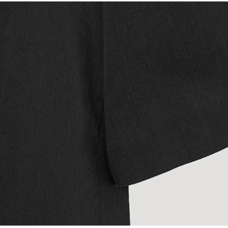 [She S miSS] Linen Blend One Button Half Jacket Swwjkp21040 Bk