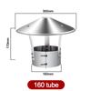75-160mm Stove Pipe Protector Cover Stainless Steel Rain Pipe Cap  Ventilation System