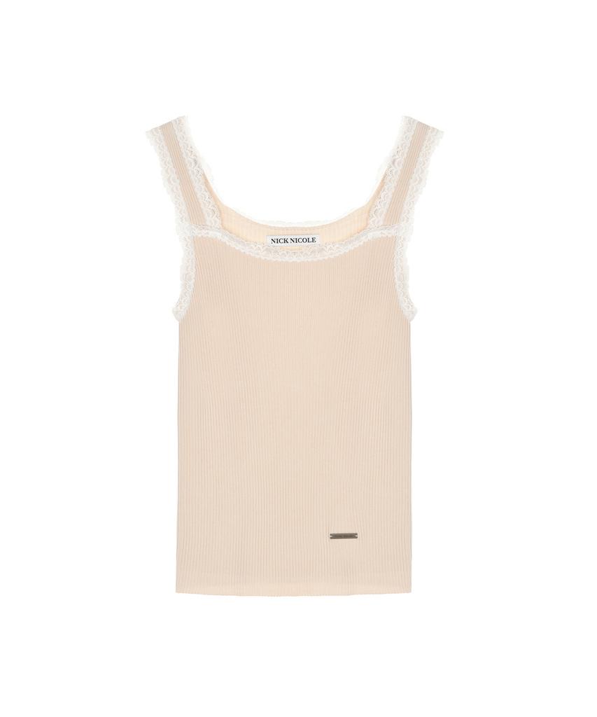 Nigaennikol Lace Knit Sleeveless_Beige