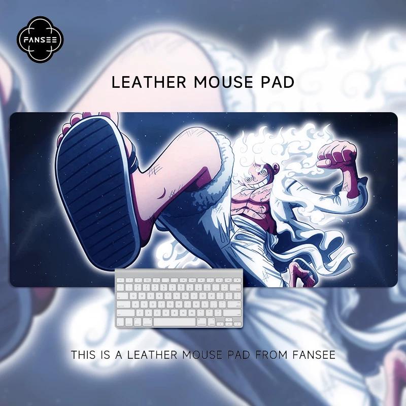Cartoon  Animation ONE PIECE Monkey D. Luffy Leather Mouse Pad Oversized Animation Two-dimensional Office Computer Desk Pad Waterproof Non-slip Pad