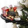 Christmas Series Train Track Electric Steam Track Train Model Lights Children'S Holiday Gifts Music Santa Claus Train Set