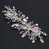 Handmade European Crystal Bridal Hairband In White Wedding Dress Design