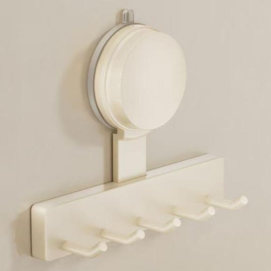 Suction Cup Hooks Strong Load-bearing Simple Installation Punch-Free Wall Mounted Bathroom Storage Rack Coat Towel Hanger