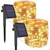 Colorful Copper LED String Lights: Battery-Powered, Outdoor Solar Decor for New Year & Spring Festivals