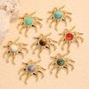 Winter Fashion Multi-Color Natural Stone Star Necklace & Earrings Set