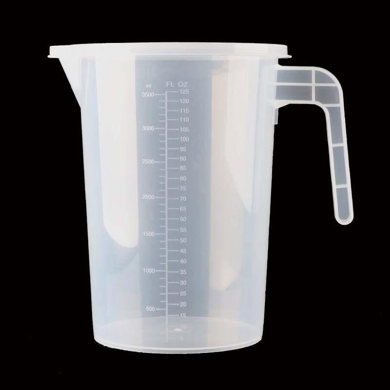 ZISIZ Plastic Measuring Cup with Lid and Scale
