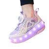 Popular Runaway Shoes Boys Summer Breathable Children Primary School Students Sports Shoes Luminous Light Shoes Skating Roller Shoes Girls