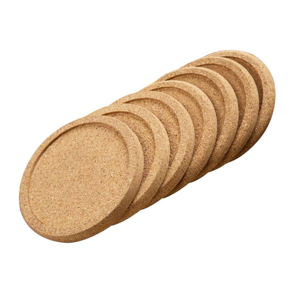 Wine Home Decoration Heat Resistant Non-Slip Natural Cork Coasters Placemats Table Mat Mug Pad