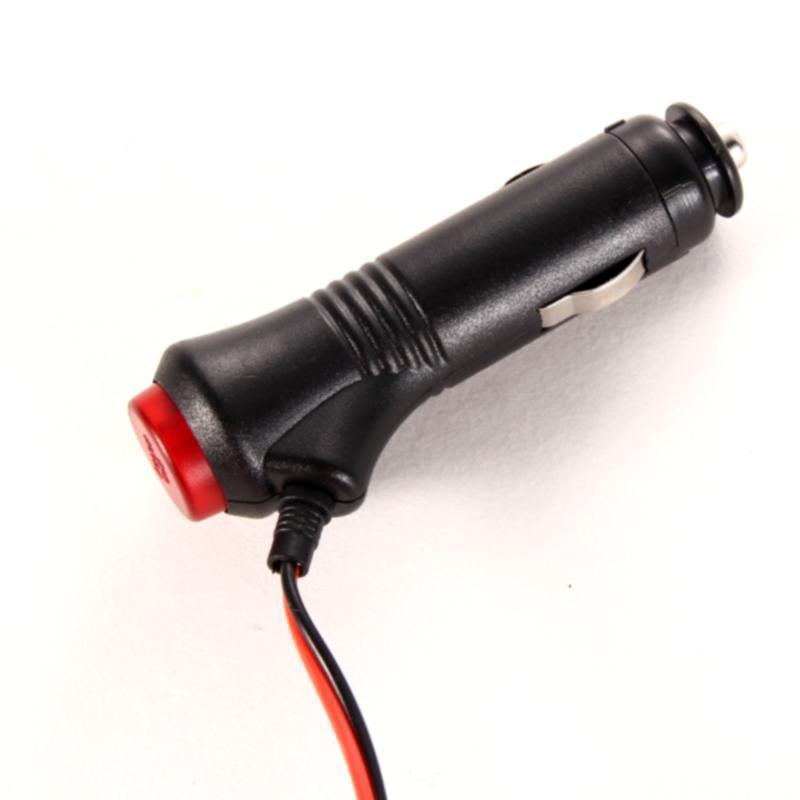 12/24V 3M Copper Lighter Socket Plug Connector Extension Wire Male Car Cigarette Cable W/ On-Off Switch for Automobile Refit DC
