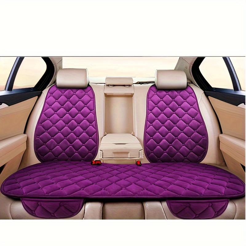 Thickened Fuzzy Automotive Seat Cushion And Backrest 3-Piece Set Single Seat Cushion With Thermal Cotton, No Binding, Office C