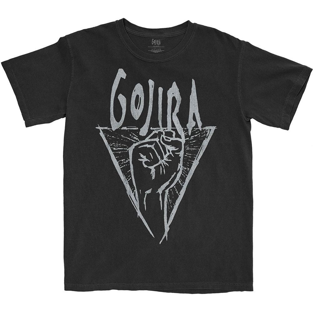 Men s Gojira Power Glove Slim Fit T-shirt Small Black L