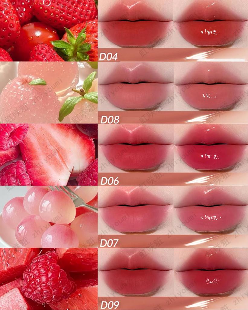 Mooekiss Lip 2-in-1 Lip Gloss - Long-lasting, Moisturizing, Highly Pigmented, and Hydrating. Features a Matte Finish and Essence. Double-ended Lip