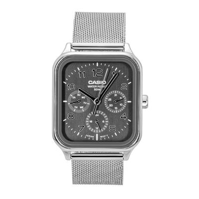 Reloj de Pulsera para Hombre Analógico Estándar de Acero Inoxidable Esfera Gris Cuarzo MTP-M306M-8AV
