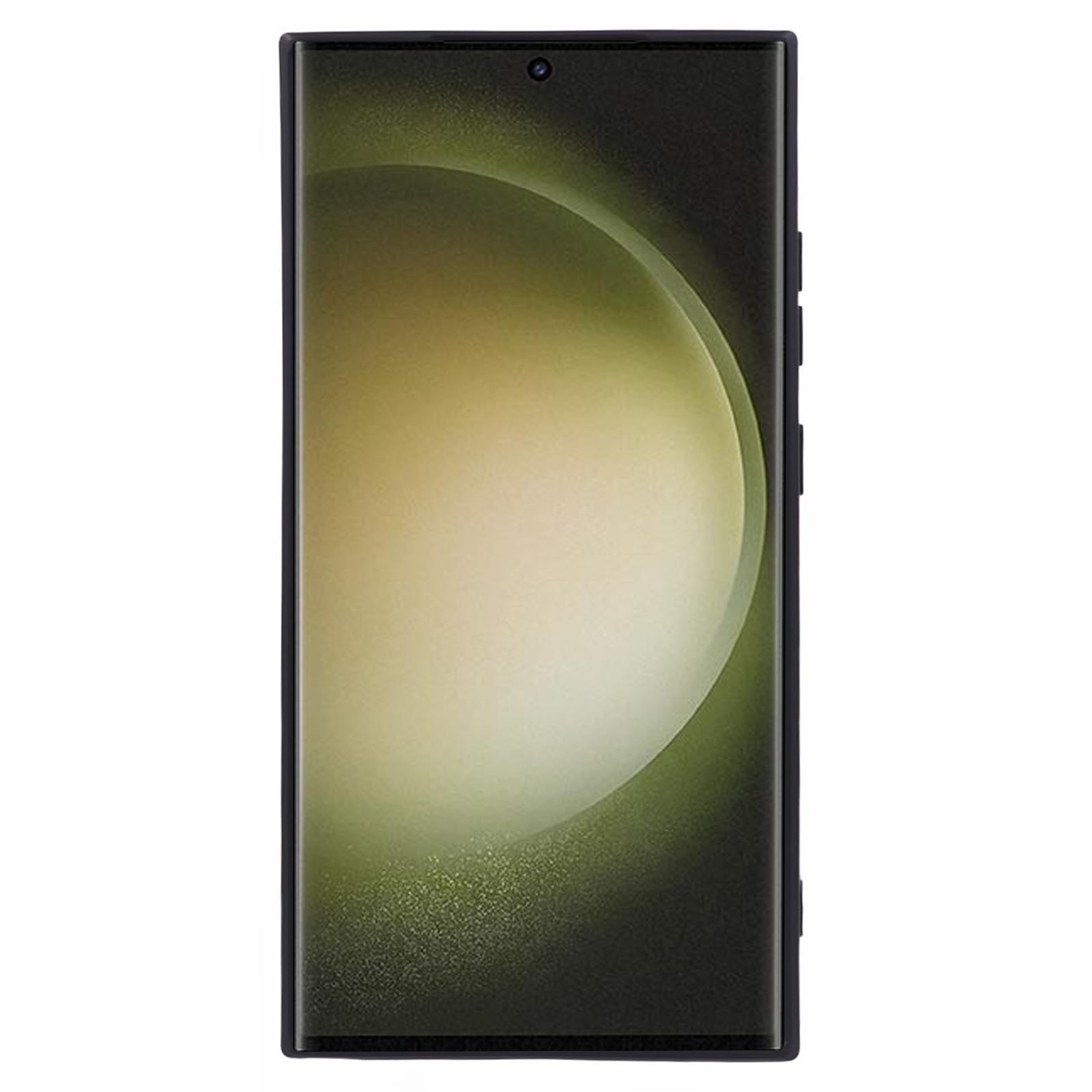 

For Samsung Galaxy S24 Ultra TPU Case Straight Edge Protective Phone Cover Black