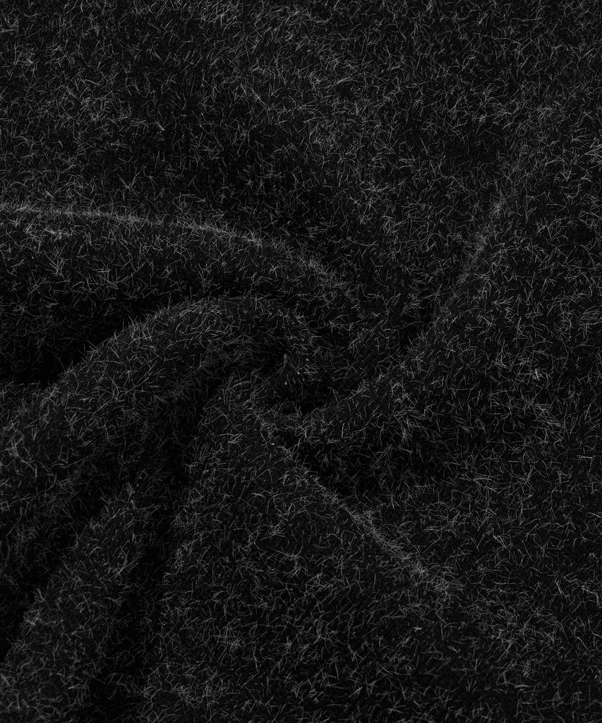 TRILLION Hairy Graphic Logo Oversized Jacquard Knit (Black)