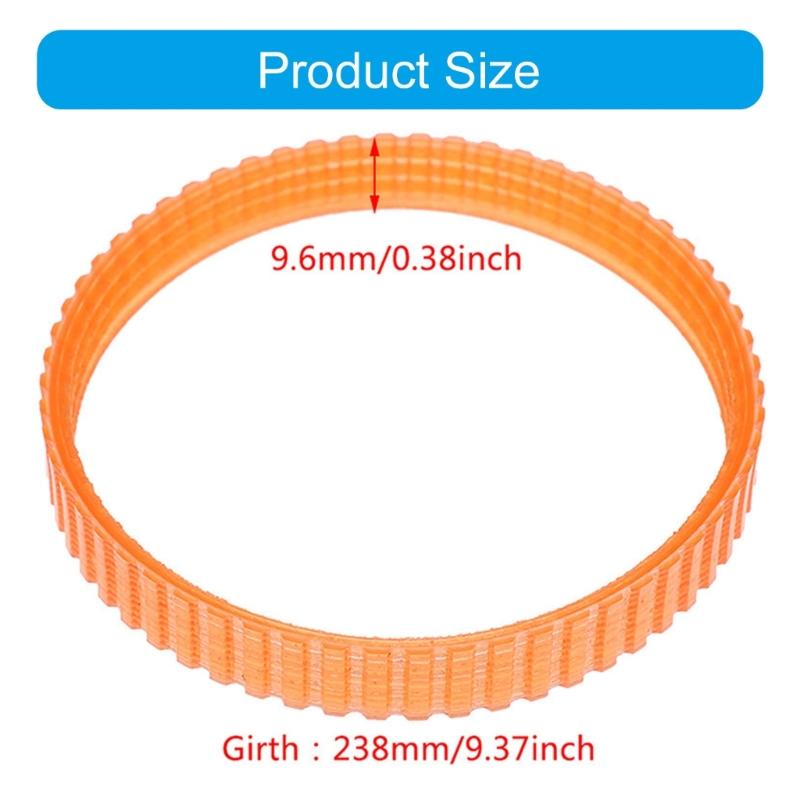 Kunststoff-Antriebsriemen für 1900B Hobel Elektrowerkzeug Riemen 248 mm Außenlänge Hitzebeständig und Rissfest