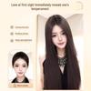 Black Long Straight Wig for Women - Realistic Hairline, Traceless, Middle Part, Daily Wear, Full Head Coverage