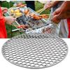 Round Grill Grate Stainless Steel Barbecue Grill Net Grill Wire Mesh Rack for Outdoor Camping Cookware(30CM)