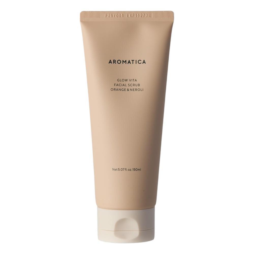 AROMATICA Glow Vita Facial Scrub Orange & Neroli Brightening Exfoliator 150ml