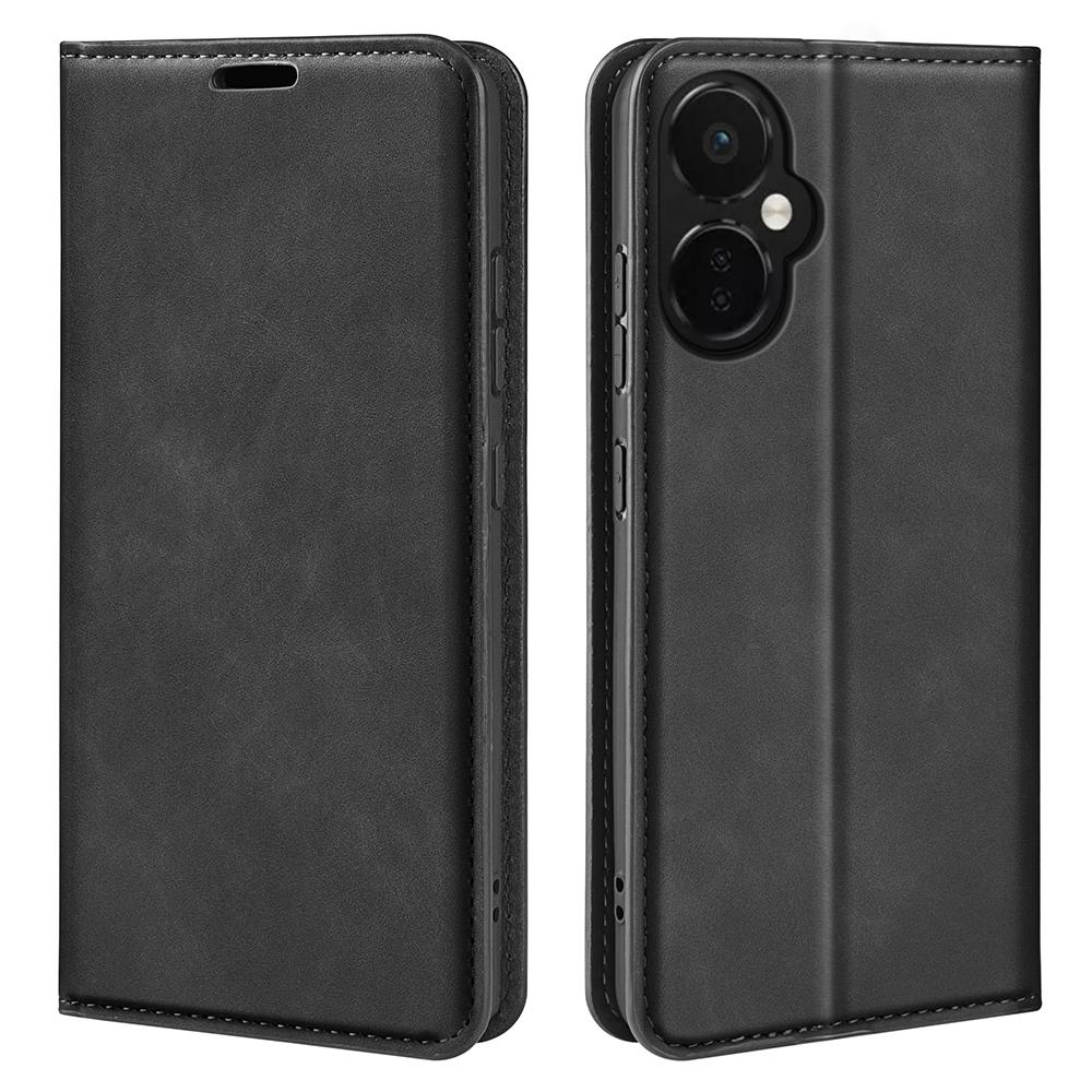 For OnePlus Nord CE 3 Lite 5G/Nord N30 5G Magnetic Auto Closing Skin-touch Feeling Stand Wallet Leather Phone Case
