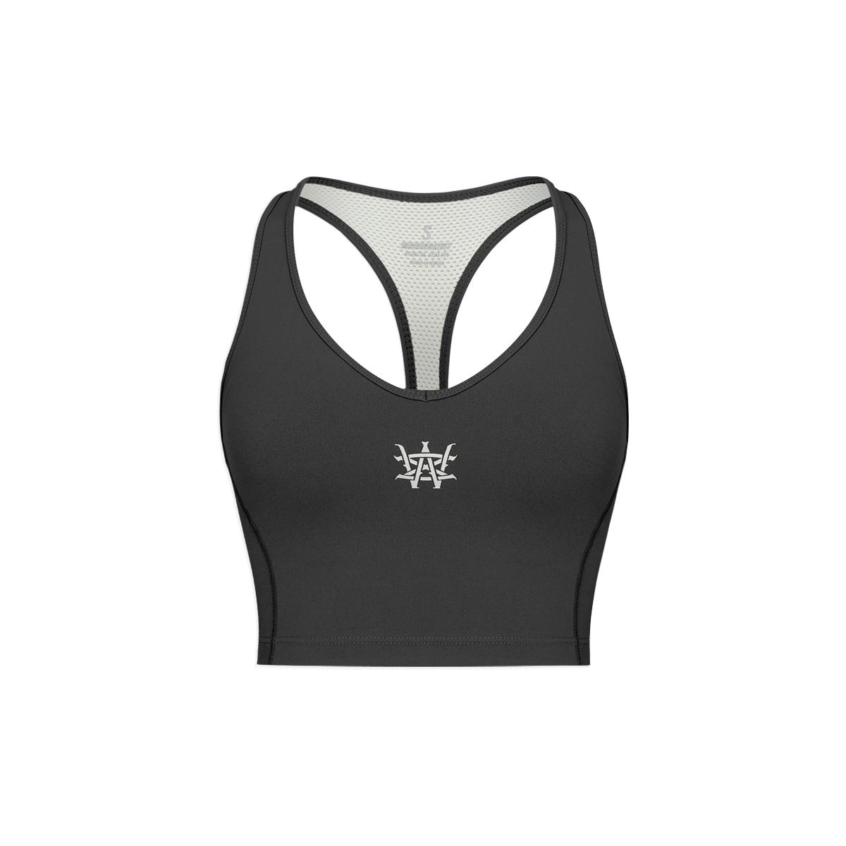 Wannabes Fit Demi Fitness Top Charcoal Charcoal/Small