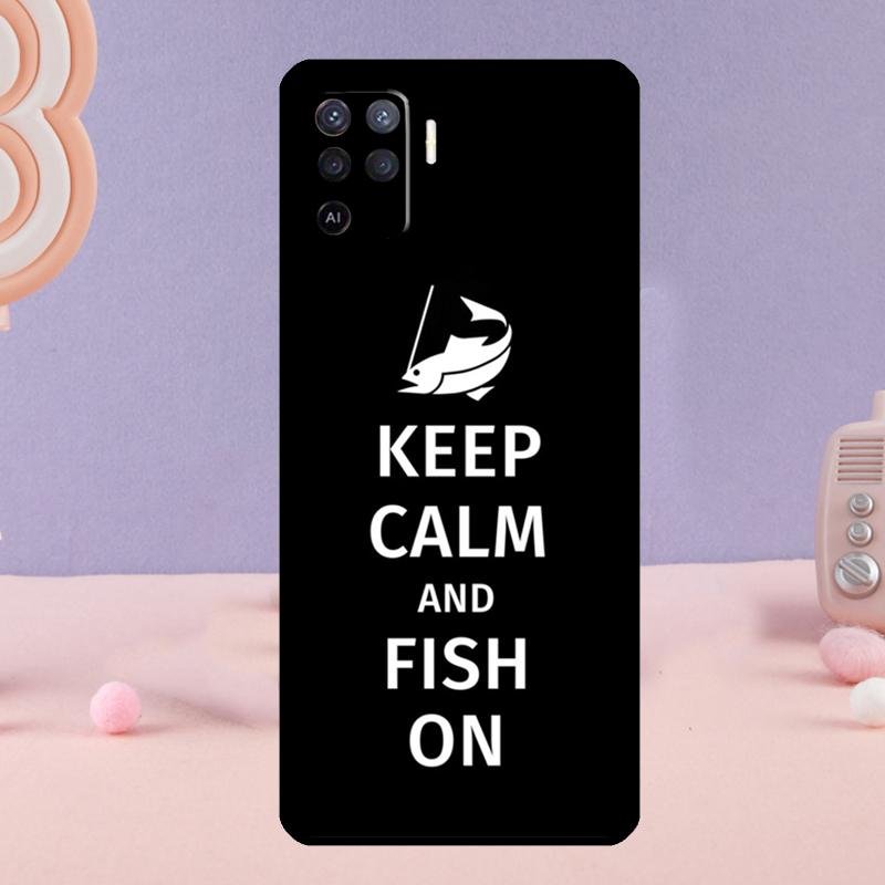 Love Fishing Phone Case For Oppo A38 A18 A58 A78 A98 A79 A40 A60 A80 A16 A76 A96 A15 A74 A94 A54 A77 A17