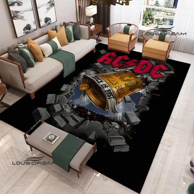 3D Rock Band AC/DC Printed Carpet Yoga Mat Non-slip Carpet Kitchen Mat Room Decor Carpets for Living Room Area Rug Birthday Gift