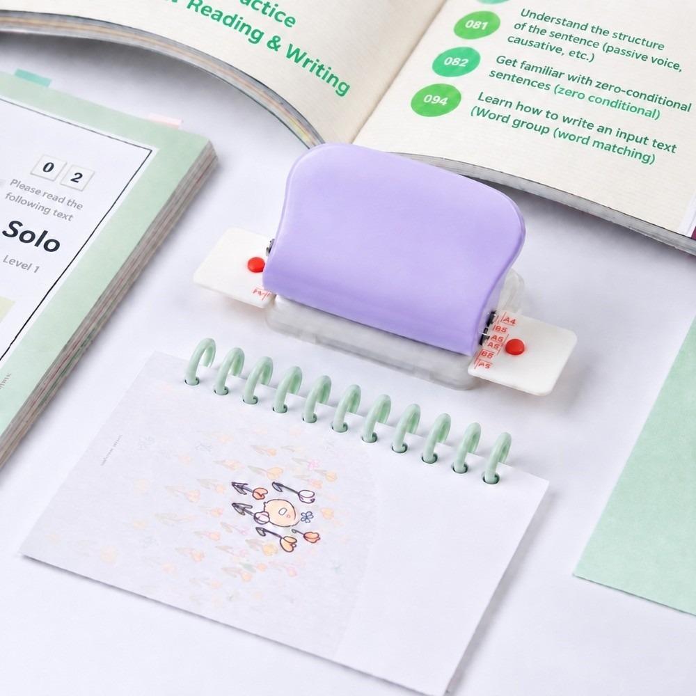 Multi Holes Loose Leaf Punch Portable Book Binding Tool Hole Punch Machine DIY Craft Project