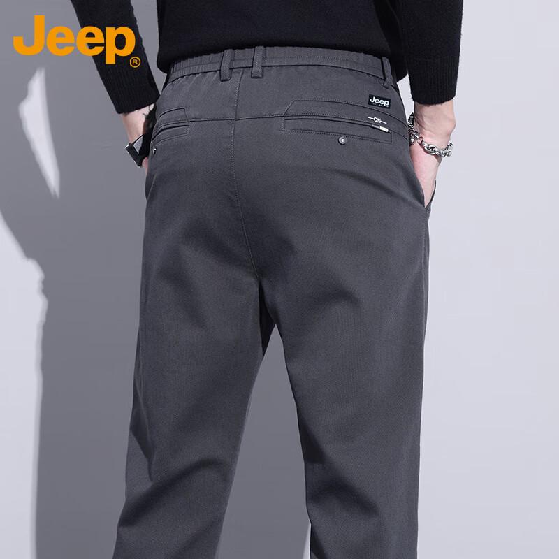 Jeep Men's Autumn/Winter Straight-Leg Casual Trousers