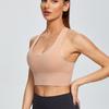 European and American Style Women Shockproof Sports Bra Plus Size Thin Push Up Cross Back Running Yoga Fitness Vest
